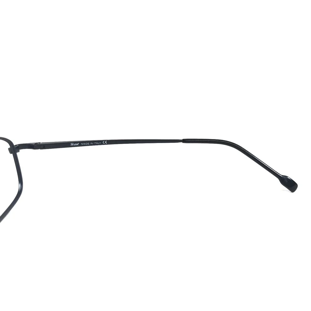 Persol Eyeglasses Frames 2247-V 594 Matte Black Rectangle Wire Rim 52-18-135